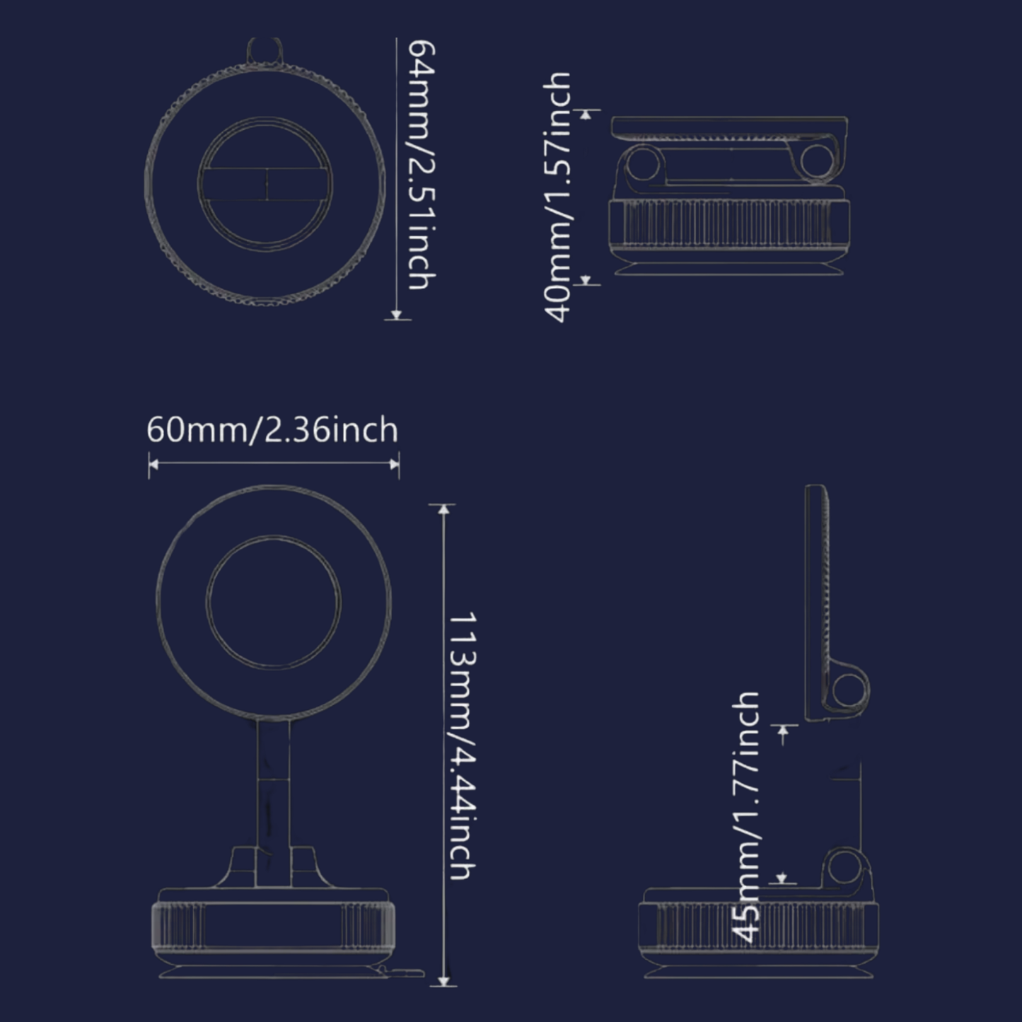 KlixLock™ Vacuum Magnetic Mount